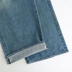 FADED MODERN DENIM PANTS WIDE CUT #FADED INDIGO [25330402]