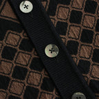 KUBA KNIT SWEATER #BLACK & BROWN [2541000601]