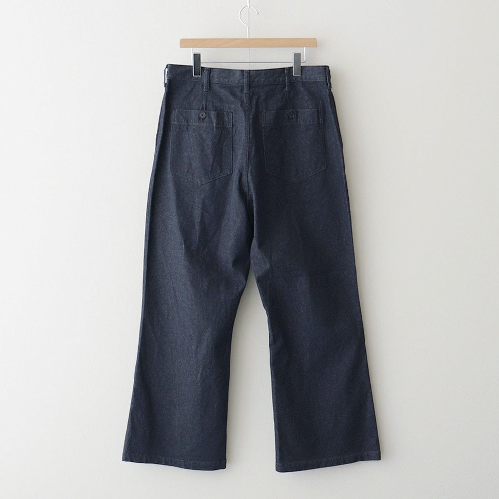 綿反応デニムフレアパンツ #INDIGO [HP-P005-051]