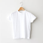FRESCA SINGLE JERSEY TIGHT FIT T-SHIRT #WHITE [KKAGGM0402]