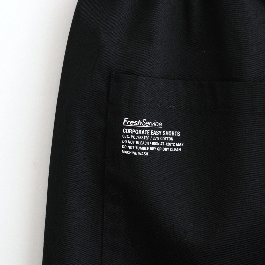 CORPORATE EASY SHORTS #BLACK [FSC262-40013B]