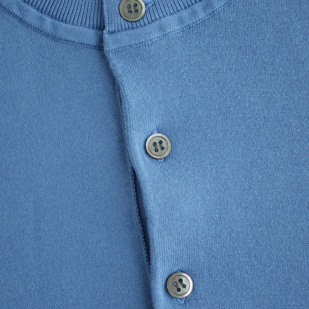 SMOOTH SUVIN HENRYNECK SWEATER #BLUE [KRAGLA0100]