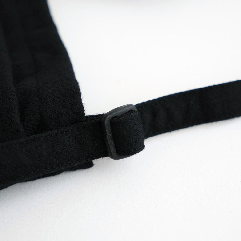 SHUKUJU WOOL US HELMET BAG HALF #BLACK [K040W]