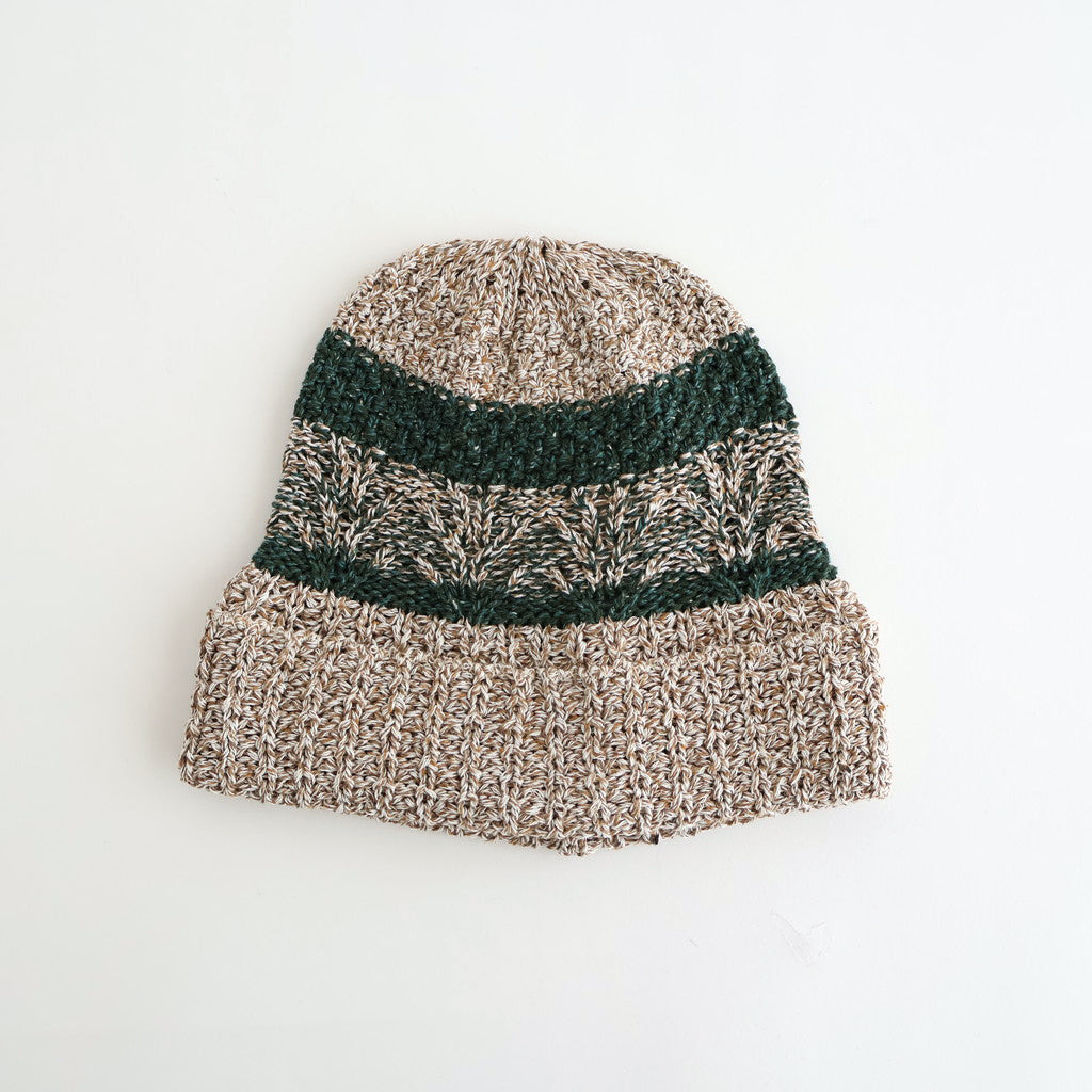 Vanda Knit Hat #Green Mix [N-1505]