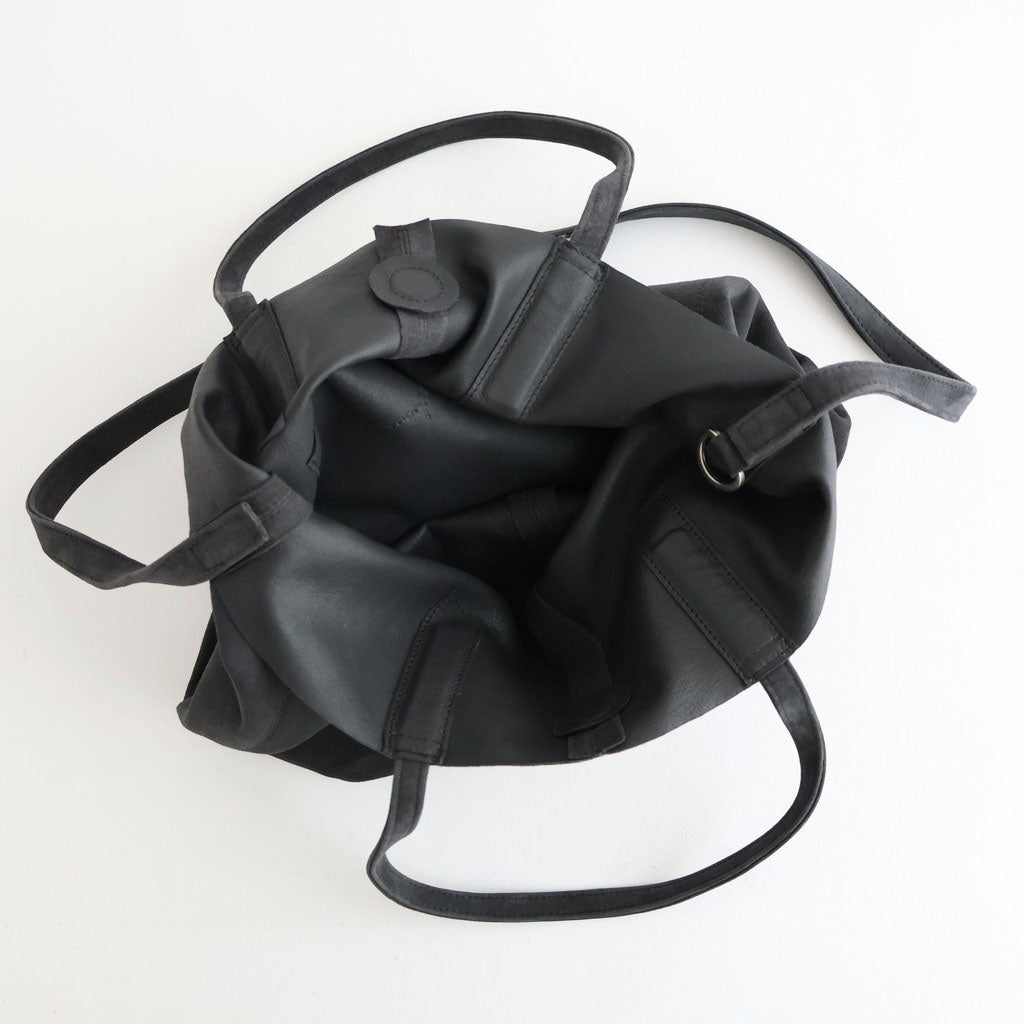 3WAY MEDIUM TOTE（OIL SUEDE） #CHARCOAL [MS-1]