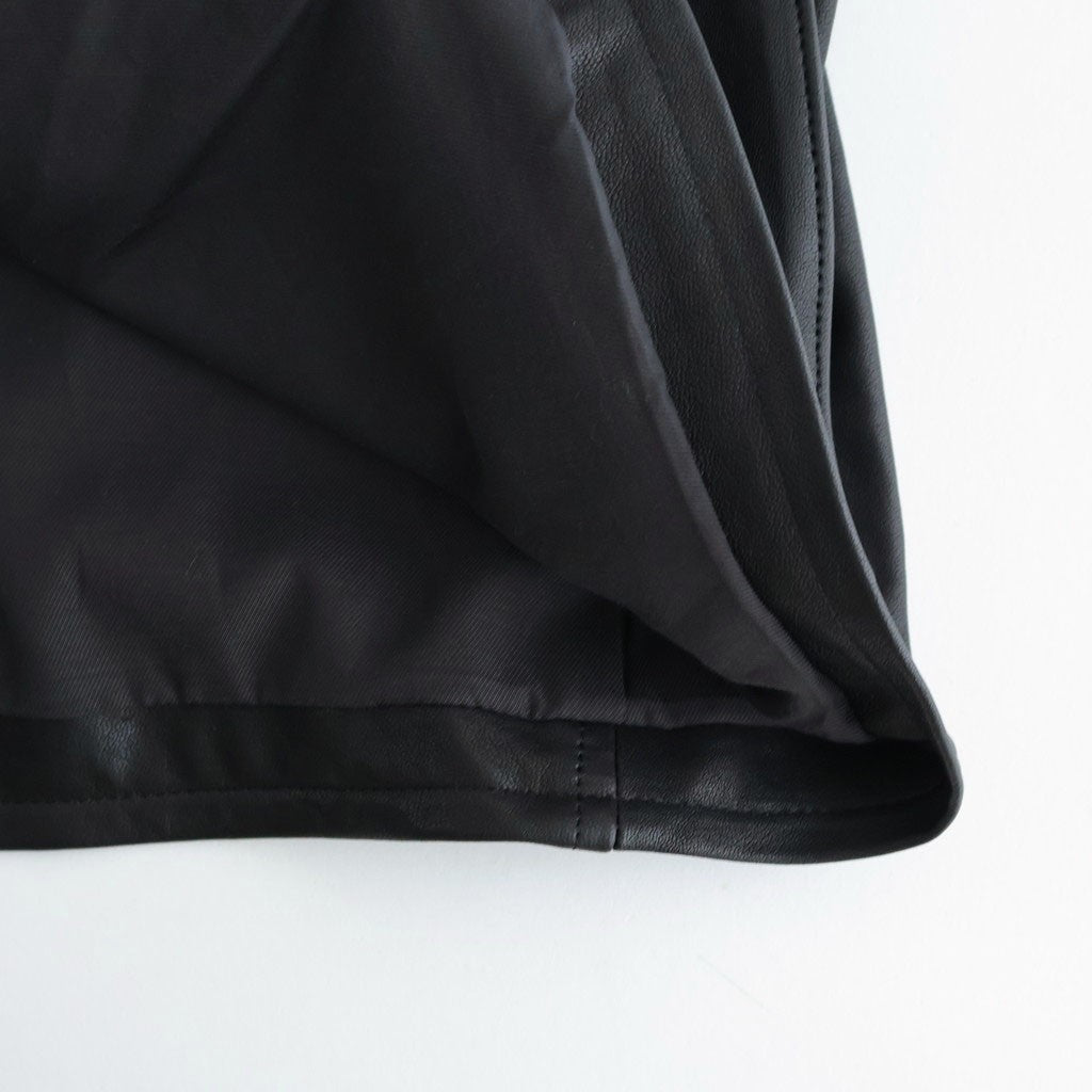 TEXTURED LAMB LEATHER BLOUSON #BLACK [A26SB01BL]