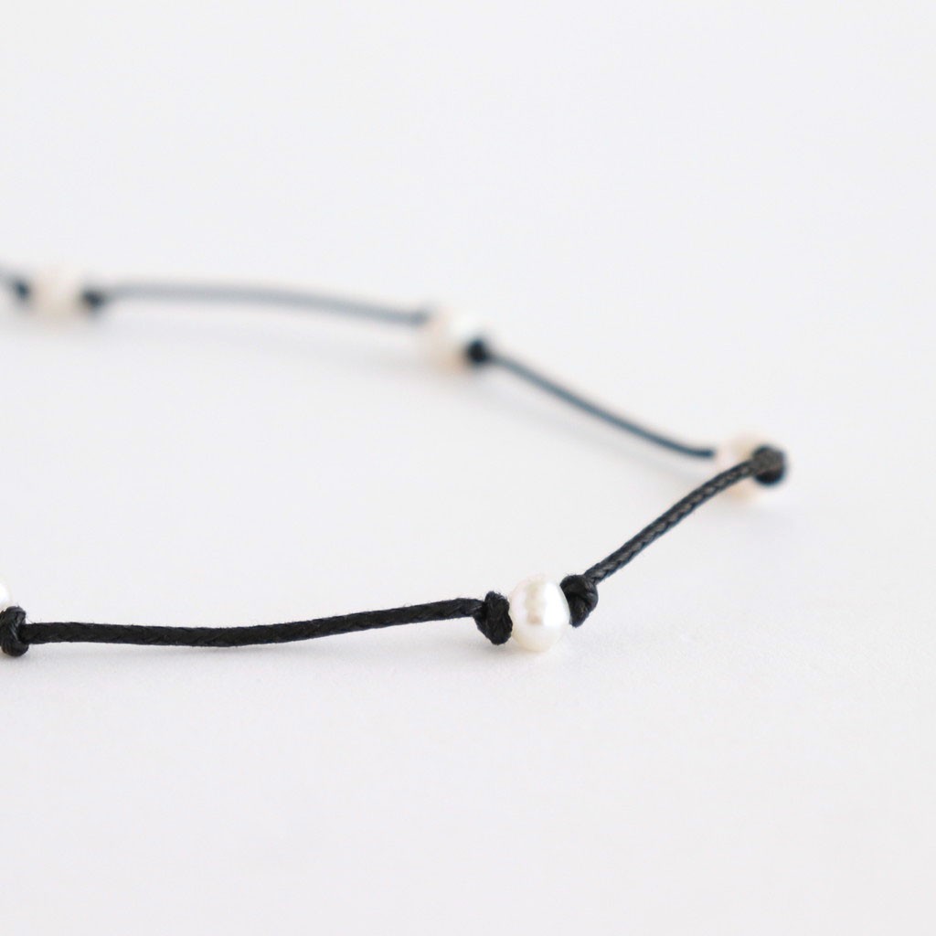 Cord Pearl Choker #BLK [12510910]