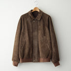Hairy Suede Raglan Blouson #BROWN [GU263-30324]
