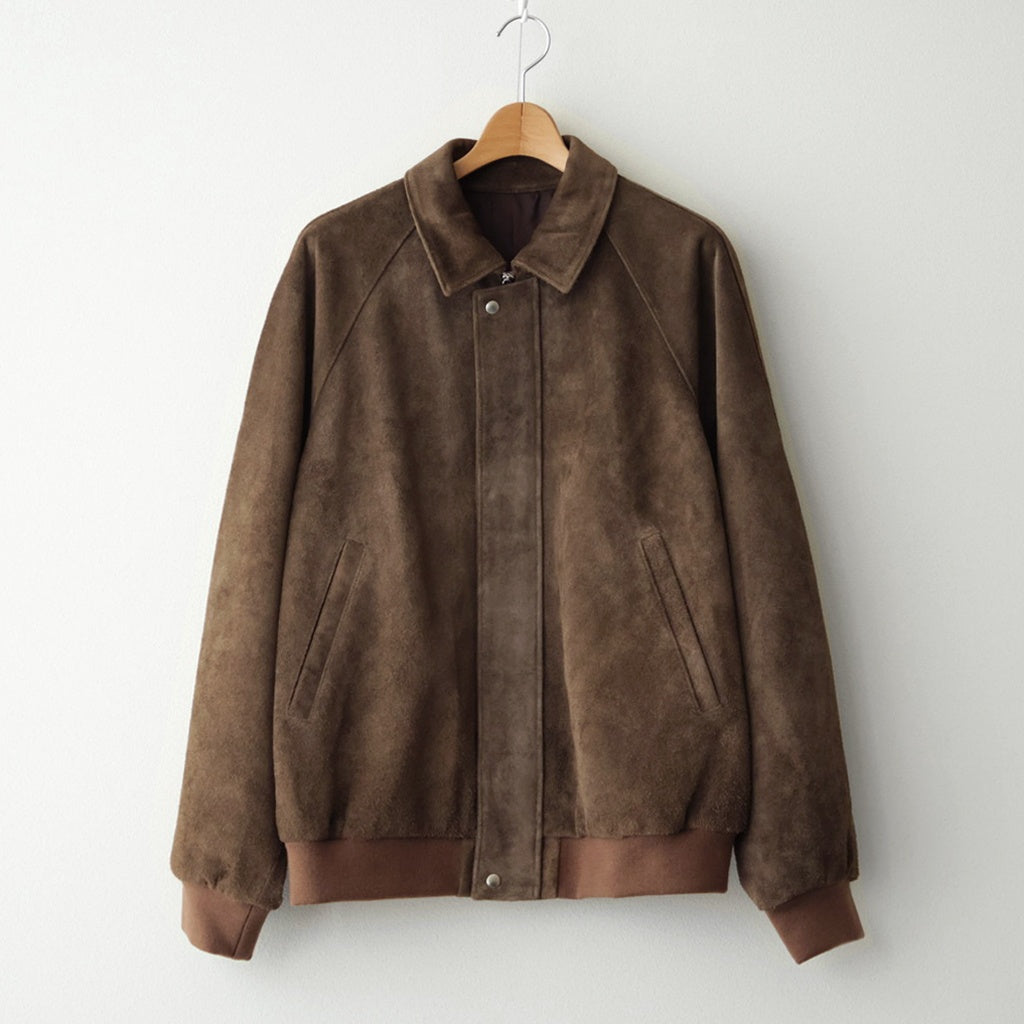 Hairy Suede Raglan Blouson #BROWN [GU263-30324]