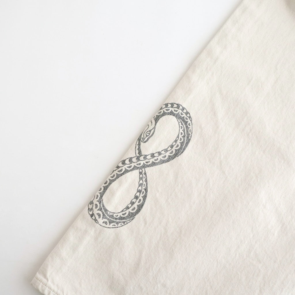 TATTOO FLASH PRINT MODERN DENIM WIDE CUT #ECRU [26440414]