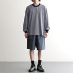 MICRO BORDER L/S TEE #WHITE×NAVY [FSC261-70168]