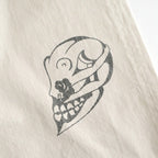 TATTOO FLASH PRINT MODERN DENIM WIDE CUT #ECRU [26440414]