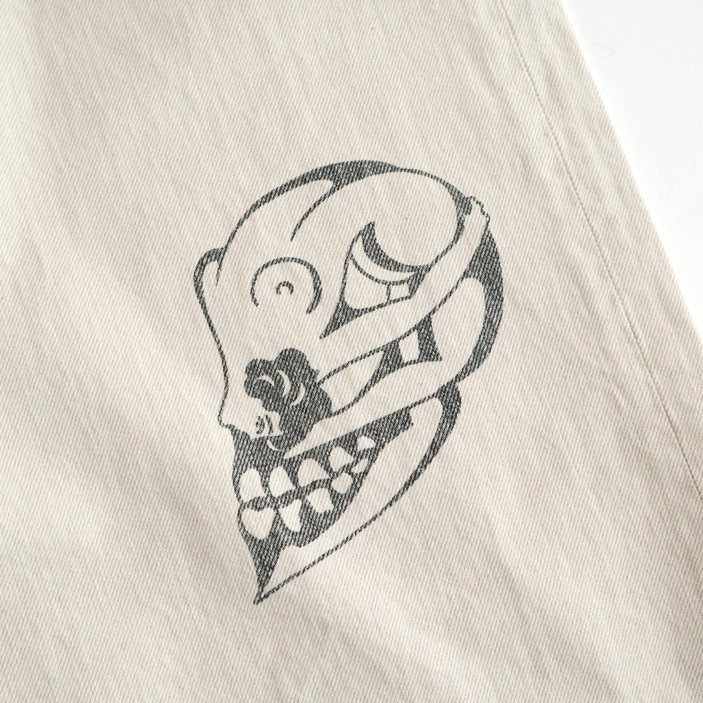 TATTOO FLASH PRINT MODERN DENIM WIDE CUT #ECRU [26440414]