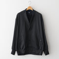 綿ナイロン裏毛 カーディガン #BLACK [HQ-T007-051]