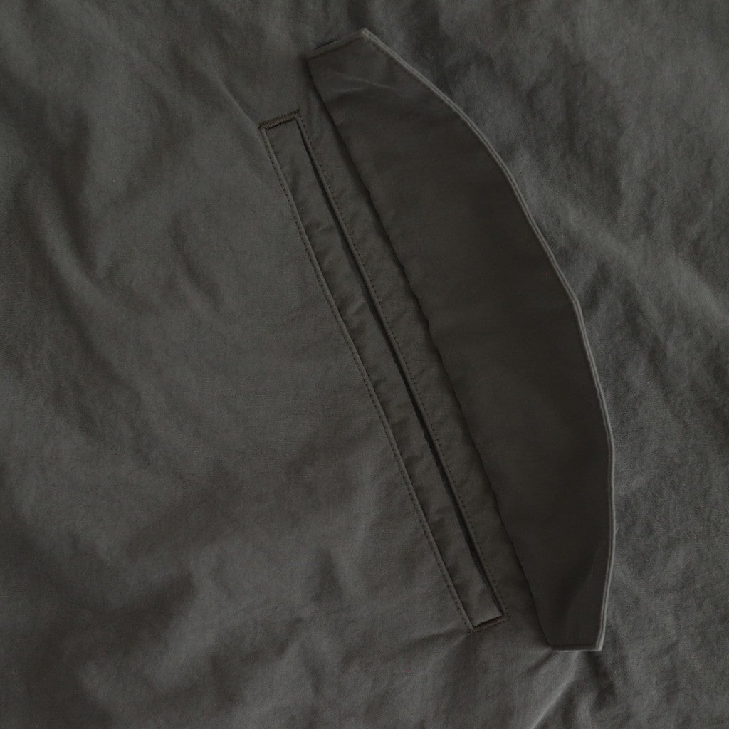 FMSTJK - ナイロンタッサー ガーメントダイ ショートモッズコート #92 Elephant Grey [SN_FR1002JK]