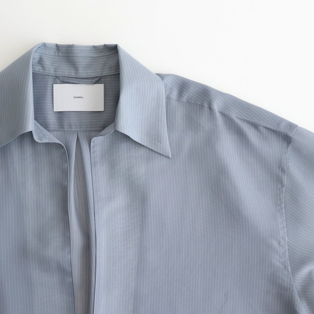 SHEER SKIPPER SHIRT #BLUE STRIPE [2541000508]