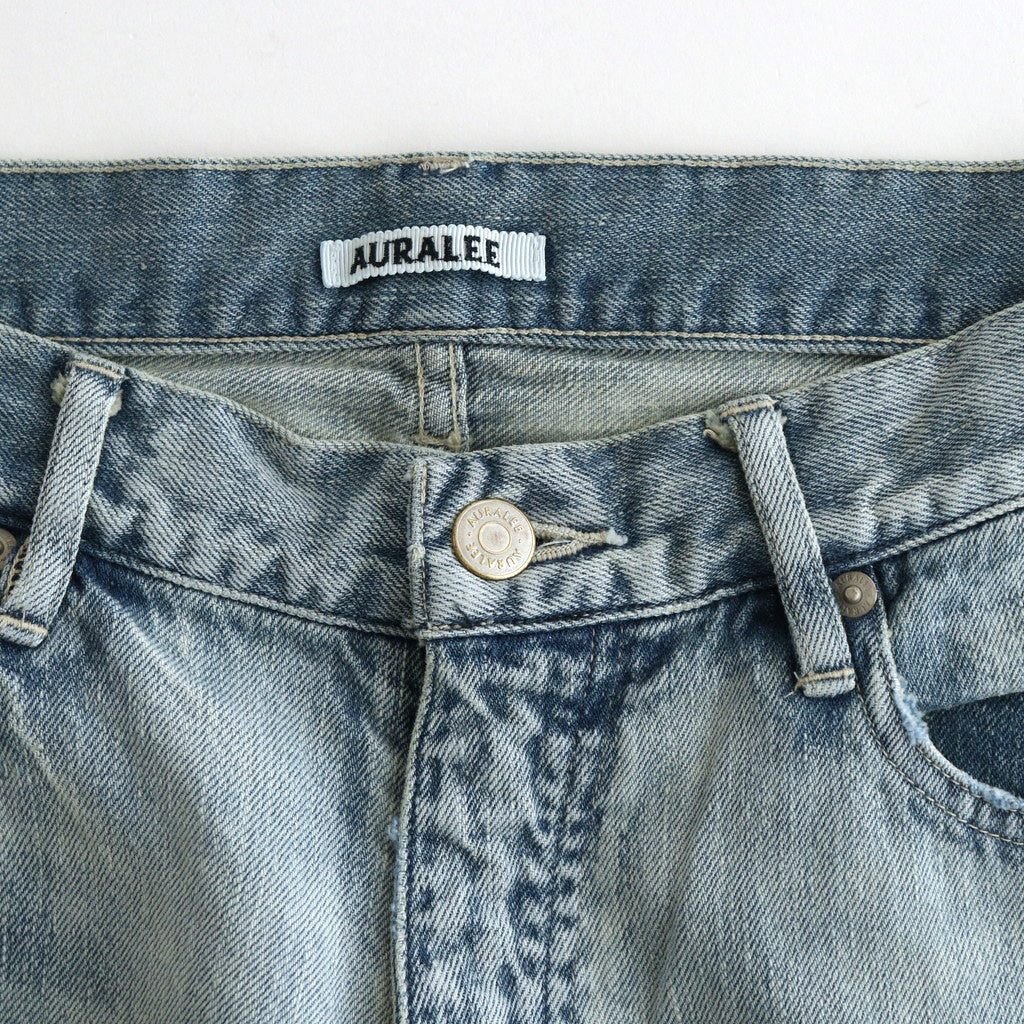 FADED SELVEDGE LIGHT DENIM PANTS #LIGHT INDIGO [A26SP05DE