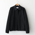 GRADATION PLEATS TWIST SLEEVE ZIP JACKET #BLACK [ST.1126]