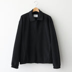 GRADATION PLEATS TWIST SLEEVE ZIP JACKET #BLACK [ST.1126]