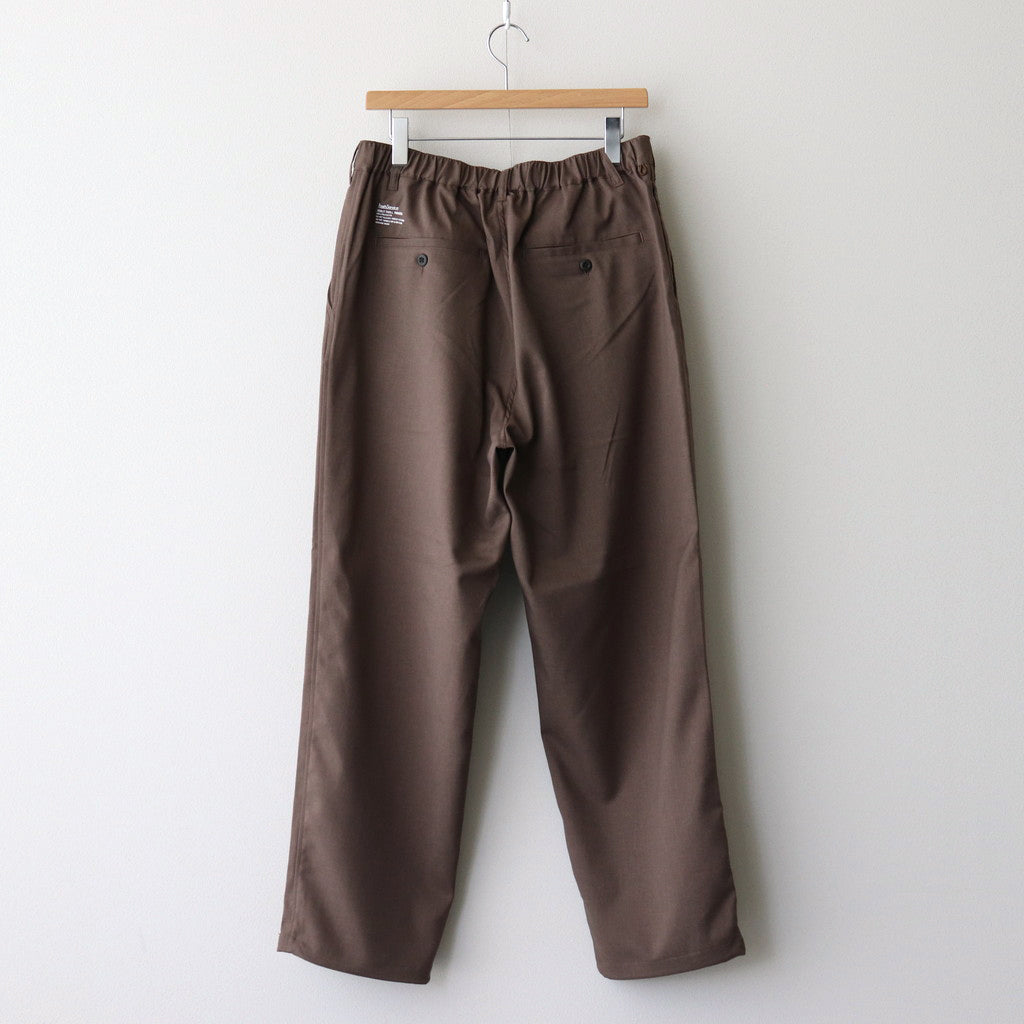WOOLY TWILL TROUSERS #BROWN [FSC243-40178] - ciacura 三重県四日市