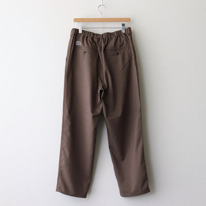 WOOLY TWILL TROUSERS #BROWN [FSC243-40178]