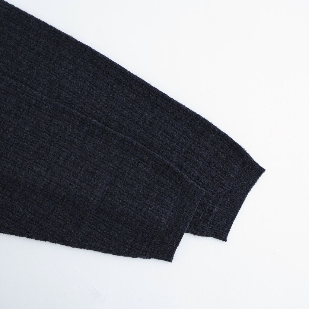 Crepe Knit Shirt #BLACK [2601-006]