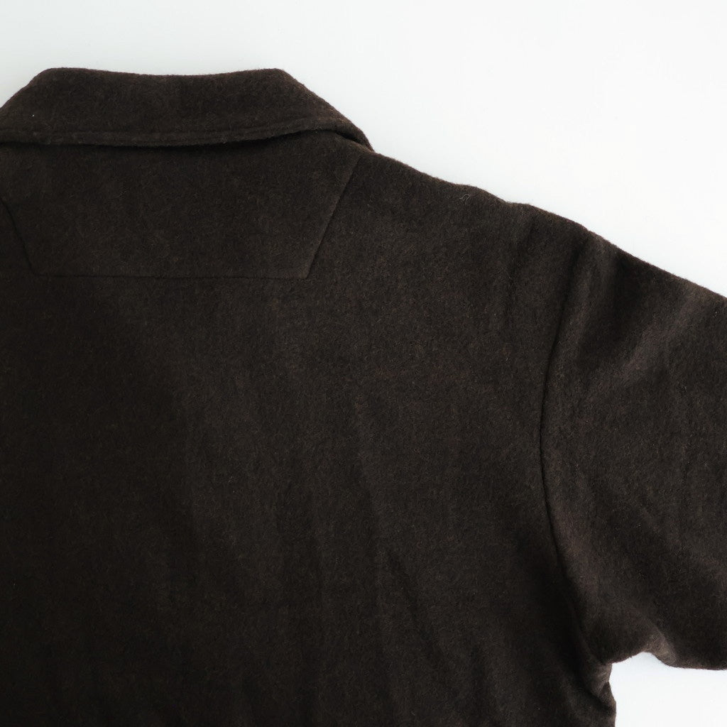 Wool Fleece Half Zip Pullover #BROWN [YK25FW01090B]