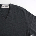 Cashmere V Neck #CHARCOAL [I25AW-IBC63]