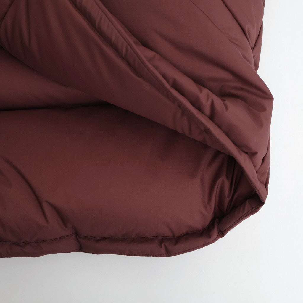 SUPER LIGHT NYLON RIPSTOP DOWN VEST #BURGUNDY [A25AV02NL]