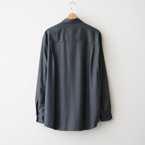 SUPER LIGHT WOOL SHIRT #TOP CHARCOAL [A26AS02OS]
