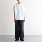 Selvage Denim Two Tuck Pants #BLACK_DARK FADE [GU253-40061DB]