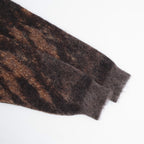 Abstract Jaquard Mohair Sweater #BROWN [YK26SS01234S]
