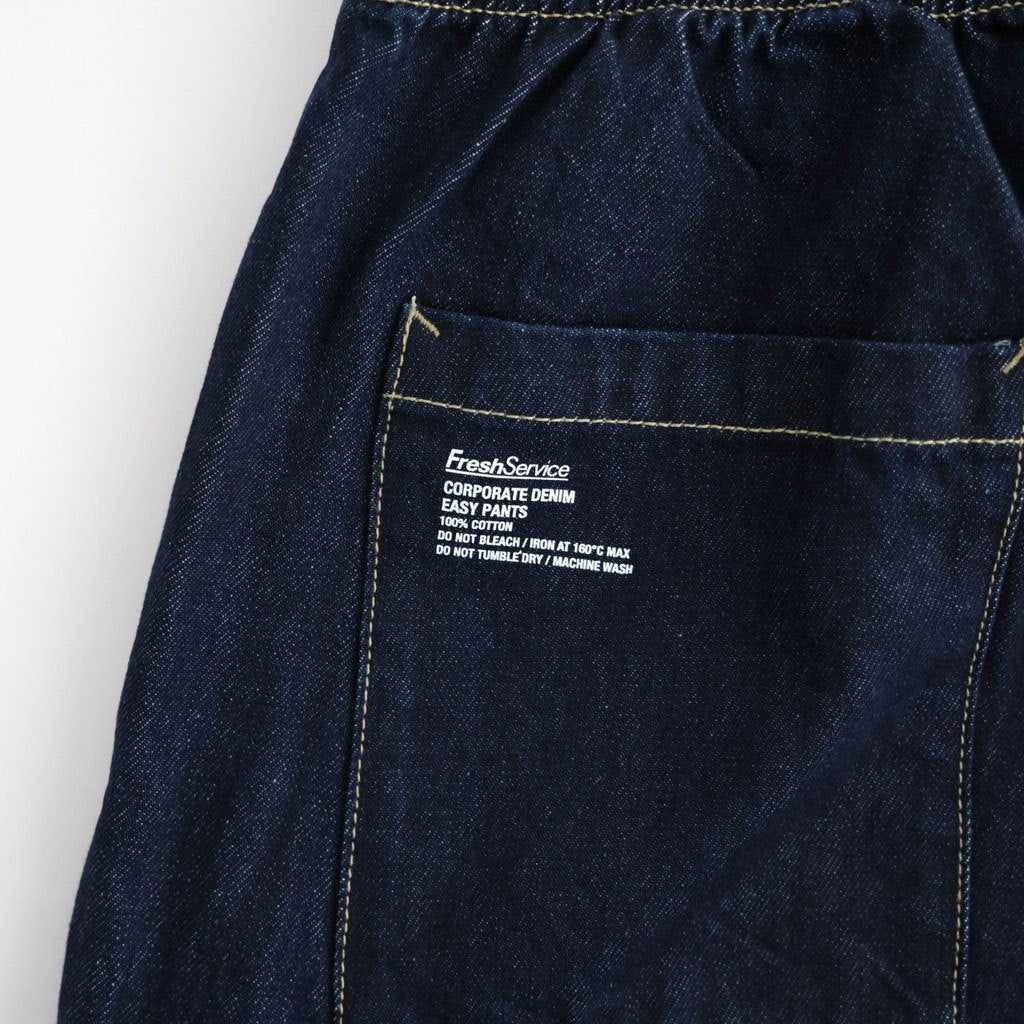CORPORATE DENIM EASY PANTS #ONE WASH [FSC263-40153OB]