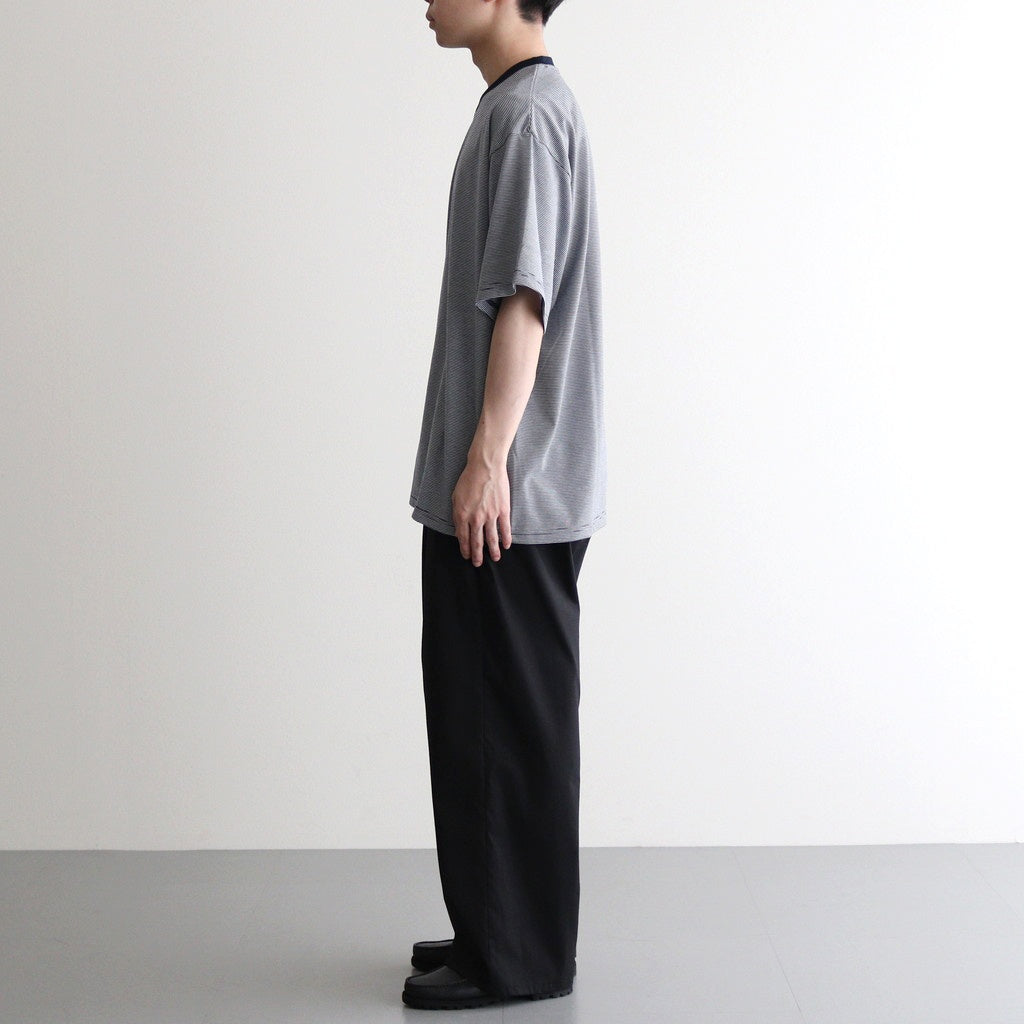 MICRO BORDER S/S TEE #WHITE×NAVY [FSC251-70115]