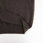 EXTRA FINE WOOL KNIT CREW NECK LS #MOCHA [ST.1634]