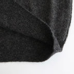 WOOL/ALPACA KNIT CREW NECK LS #CHARCOAL [ST.1294]