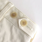 WASHED FINX CHINO ONE-TUCK PANTS #IVORY WHITE [A25SP02FC]