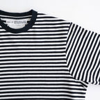 ムラ糸Tシャツ ロングスリーブワンピース Slub Yarn Long-Sleeve T-Shirt Dress #WHITE/NAVY [32061701]