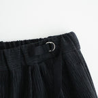 バークコーデュロイタックワイドPT #BLACK [D226-P203]