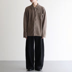 YAK/COTTON SWEAT EASY TROUSERS #BLACK [ST.1288]