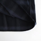 FLANNEL CHECK OVER YOKE SHIRT #BLACK [FSC253-50129]