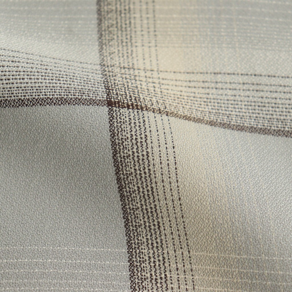 OMBRE PLAID SHIRTS LOOSE FIT #SMOKE BLUE [2541000504]