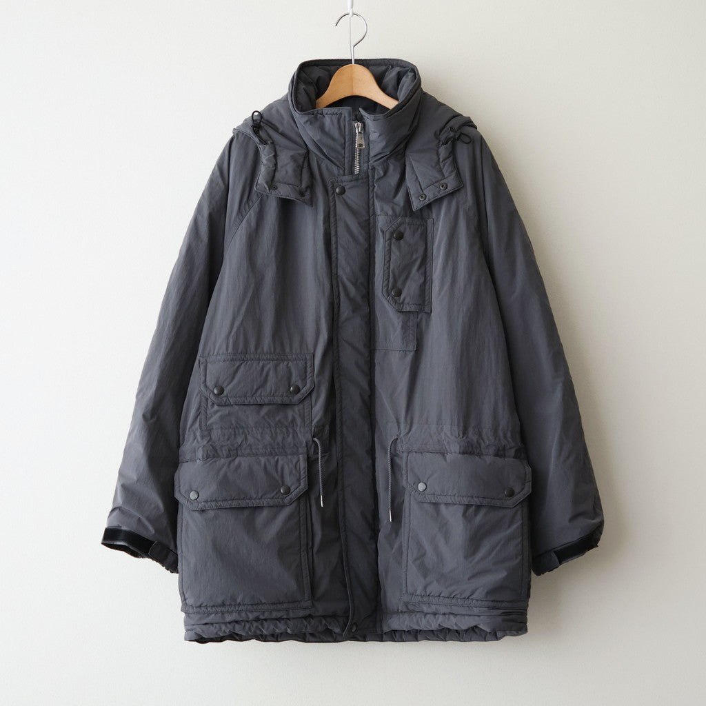 Puffer Military Coat #Charcoal [YK26FW01351C]