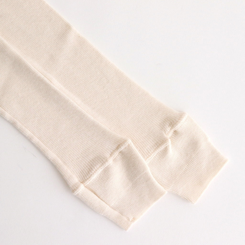 ORGANIC SOFT RIB HENLY NECK P/O #IVORY [A25SP03OT]