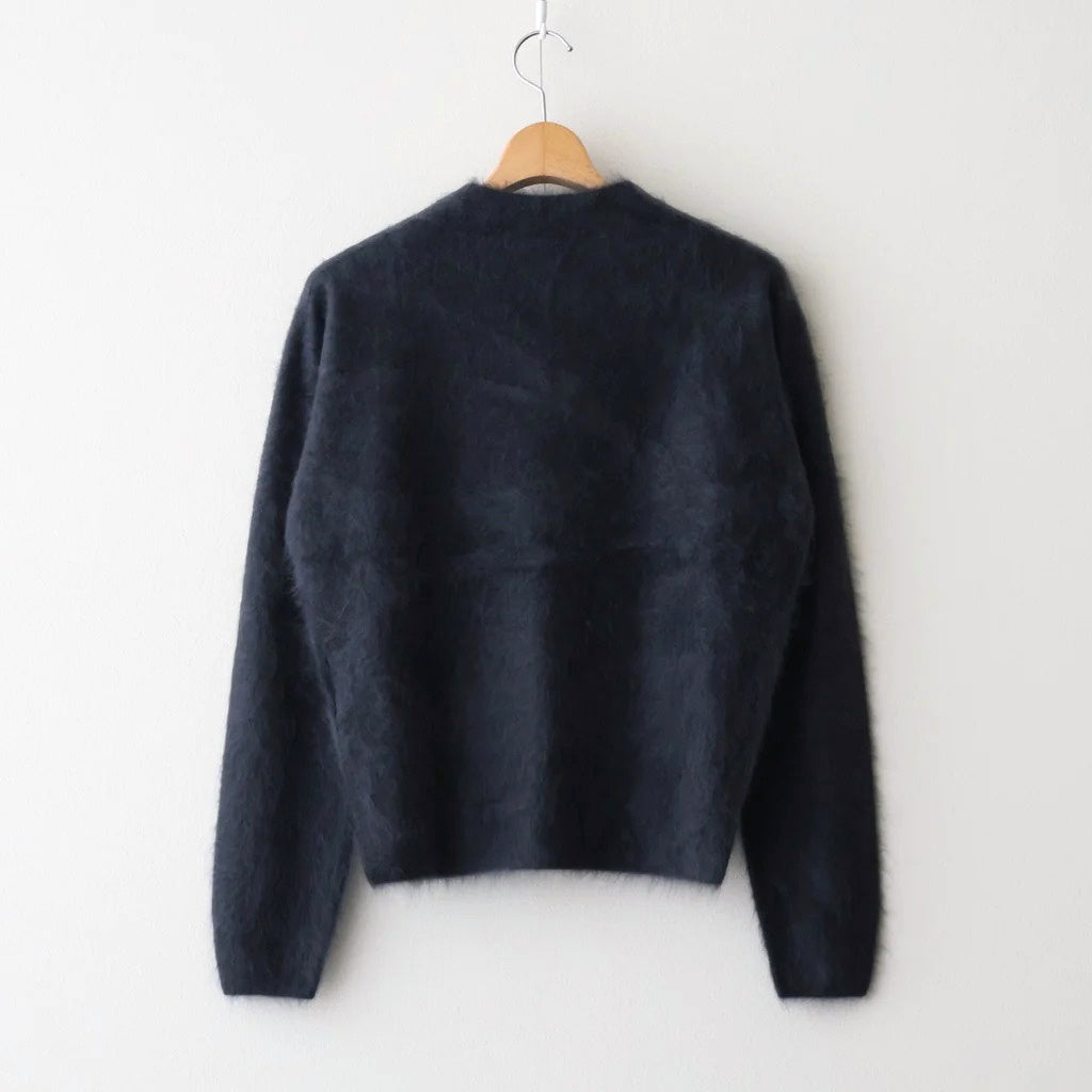 ROYAL CASHMERE FUR CREWNECK CARDIGAN #CHARCOAL GRAY(004) [KRAGGW0903]