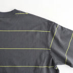 PIN BORDER L/S TEE #GRAY×YELLOW [FSC263-70089]