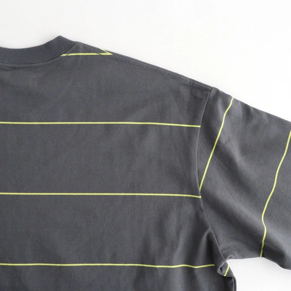 PIN BORDER L/S TEE #GRAY×YELLOW [FSC263-70089]