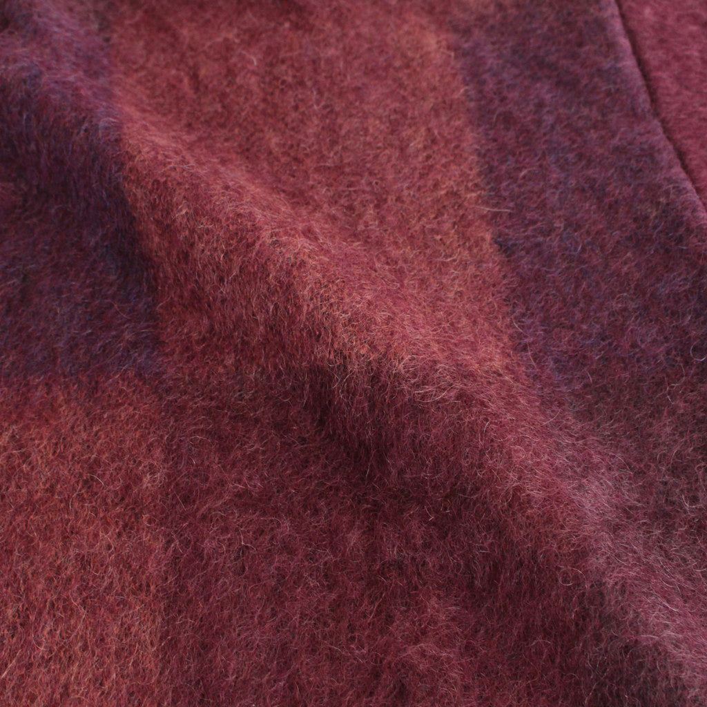 SQUARE PANNEL MOHAIR CARDIGAN #BURGUNDY [YK23FW0590S]
