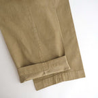 GARMENT-DYED FINX LIGHT CHINO ONE-TUCK WIDE PANTS #BEIGE [A26SP05LF]
