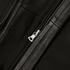 TEXTURED LAMB LEATHER BLOUSON #BLACK [A26AB01BL]